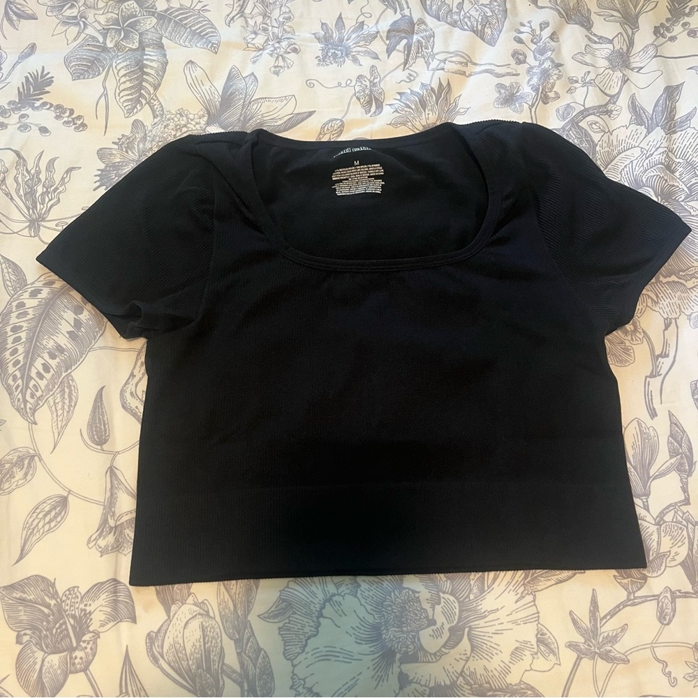 Wild Fable Black Short Sleeve Top